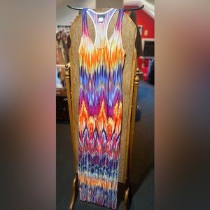 VENUS maxi - Fun, multicolor tassel bottom maxi dress - size XS